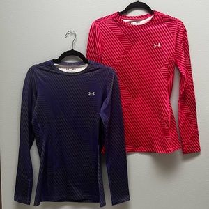 Under Armor cold gear long sleeve shirts, size Med